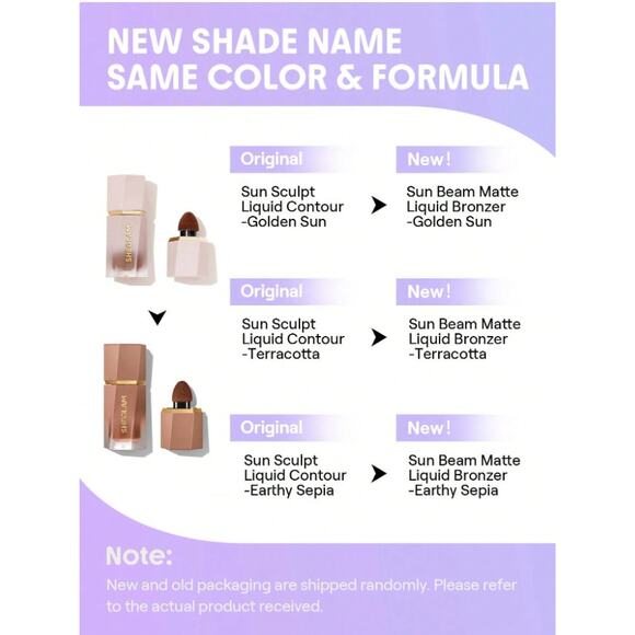 SHEGLAM Sun Beam Matte Liquid Bronzer – Golden Sun | Formerly Sun Sculpt Contour - Picture 7 of 12